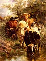 Anton Braith (1836-1905), 1878, "Heading for Water" courtesy of ARC