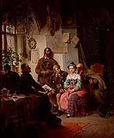 Peter Baumgartner (1834 -1911) "Der Ehevertrag", 1866