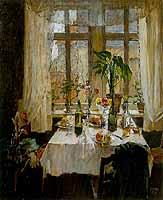 Charles Vetter (1858-1936) "Besuch am Nachmittag"