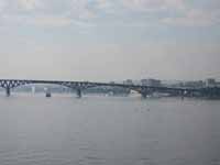 View of the Volga River, city of Saratov, Russia